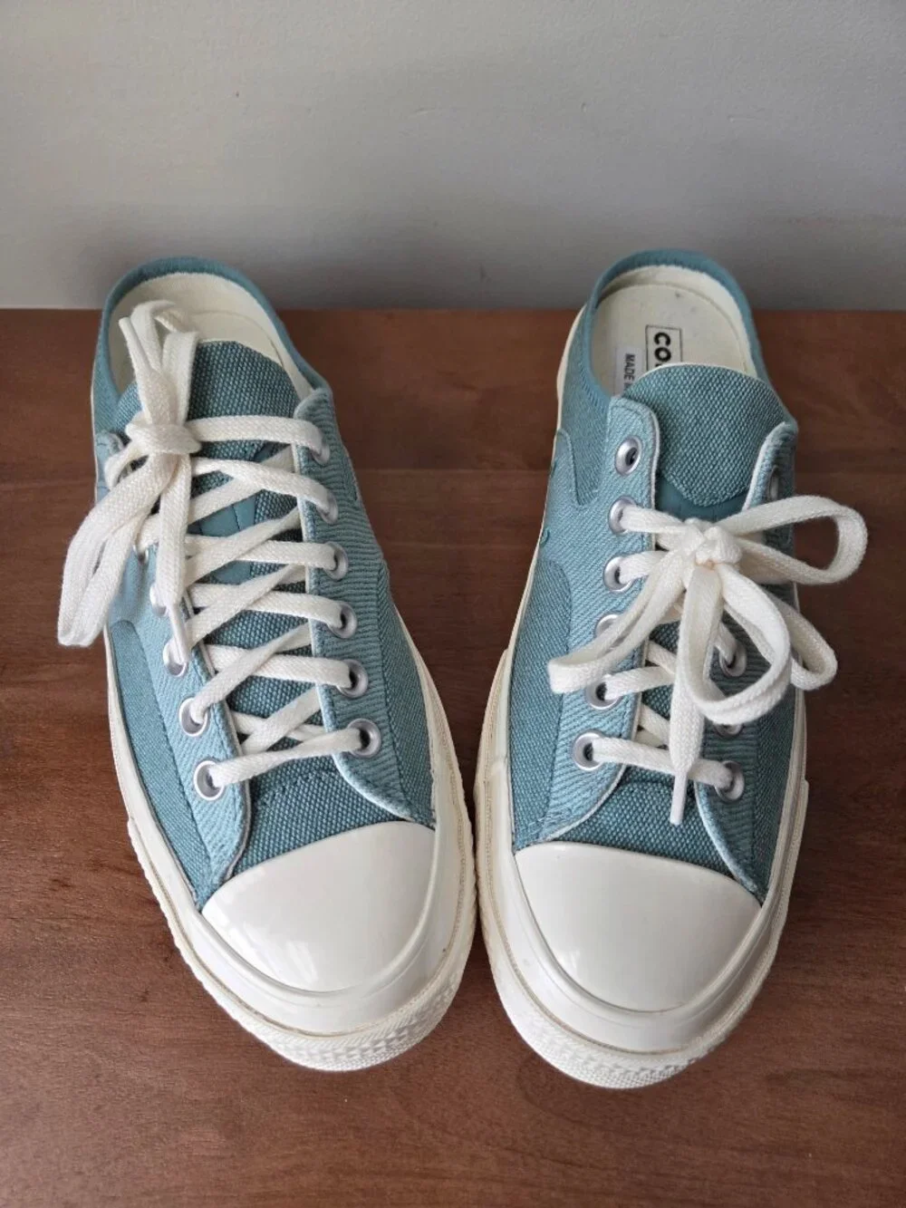 NWOB CONVERSE CHUCK TAYLOR SKY BLUE MULES SNEAKERS SIZE 9 WMN 7 MENS